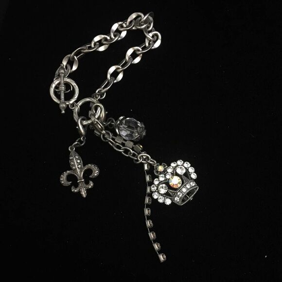 2006 Hanging CZ Charm Bracelet - Picture 1 of 5